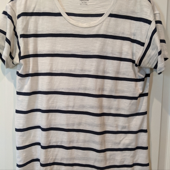 Madewell navy stripe whisper tee - Picture 1 of 2
